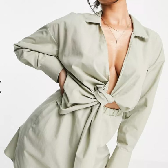 ASOS Mini Dress Green - Picture 1 of 4